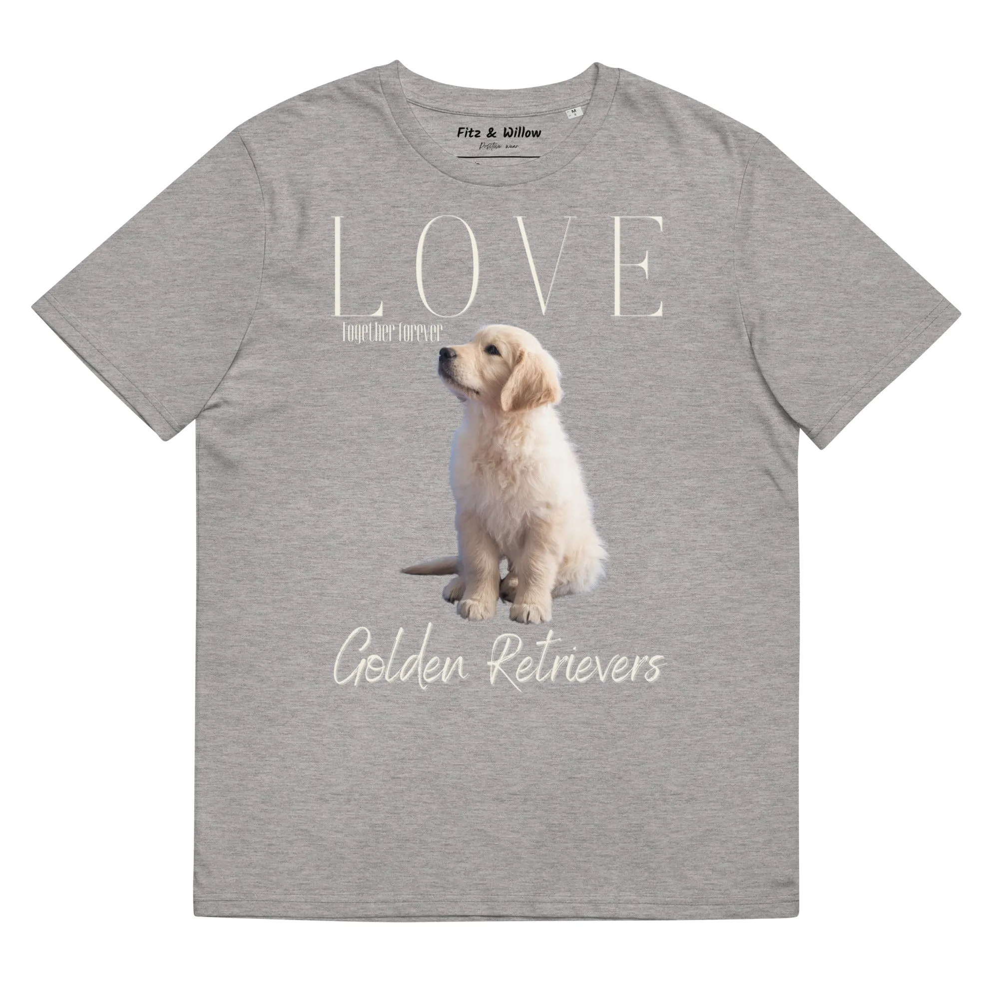 Golden Retriever Puppy lovers, organic cotton t-shirt