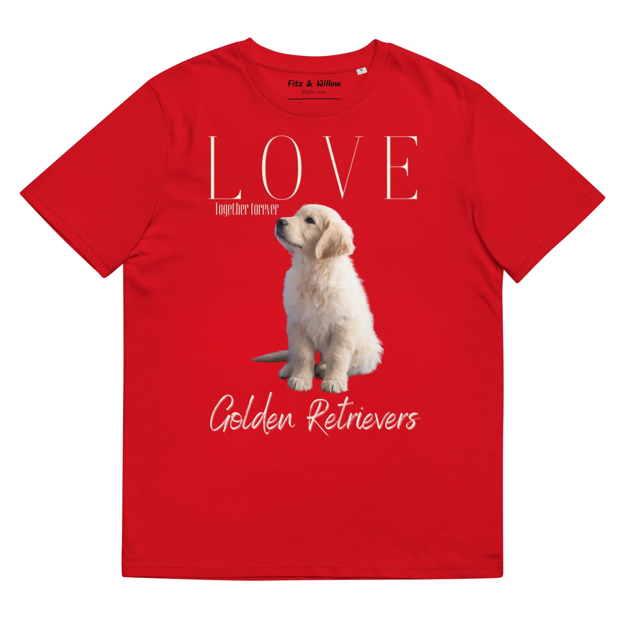 Golden Retriever Puppy lovers, organic cotton t-shirt