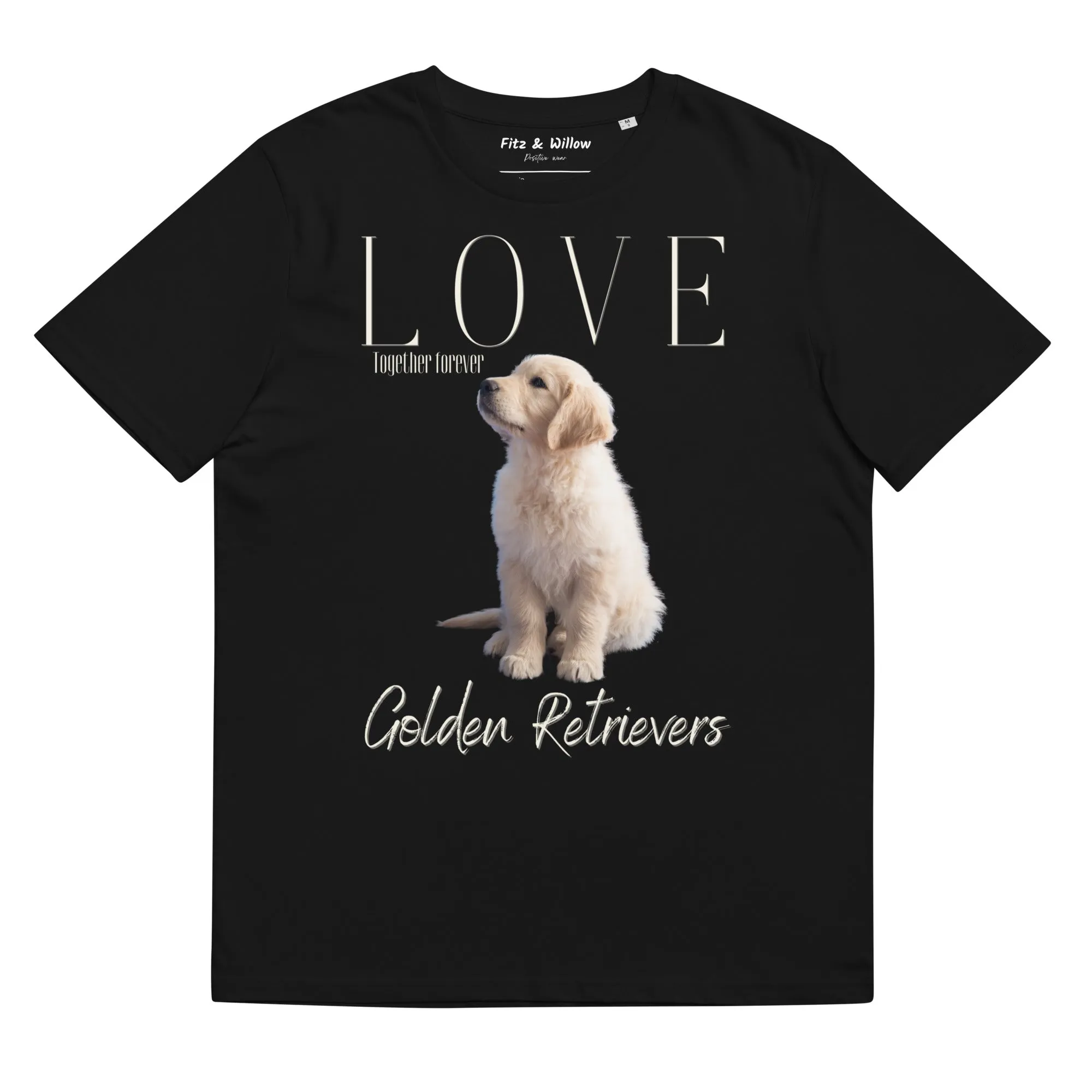 Golden Retriever Puppy lovers, organic cotton t-shirt