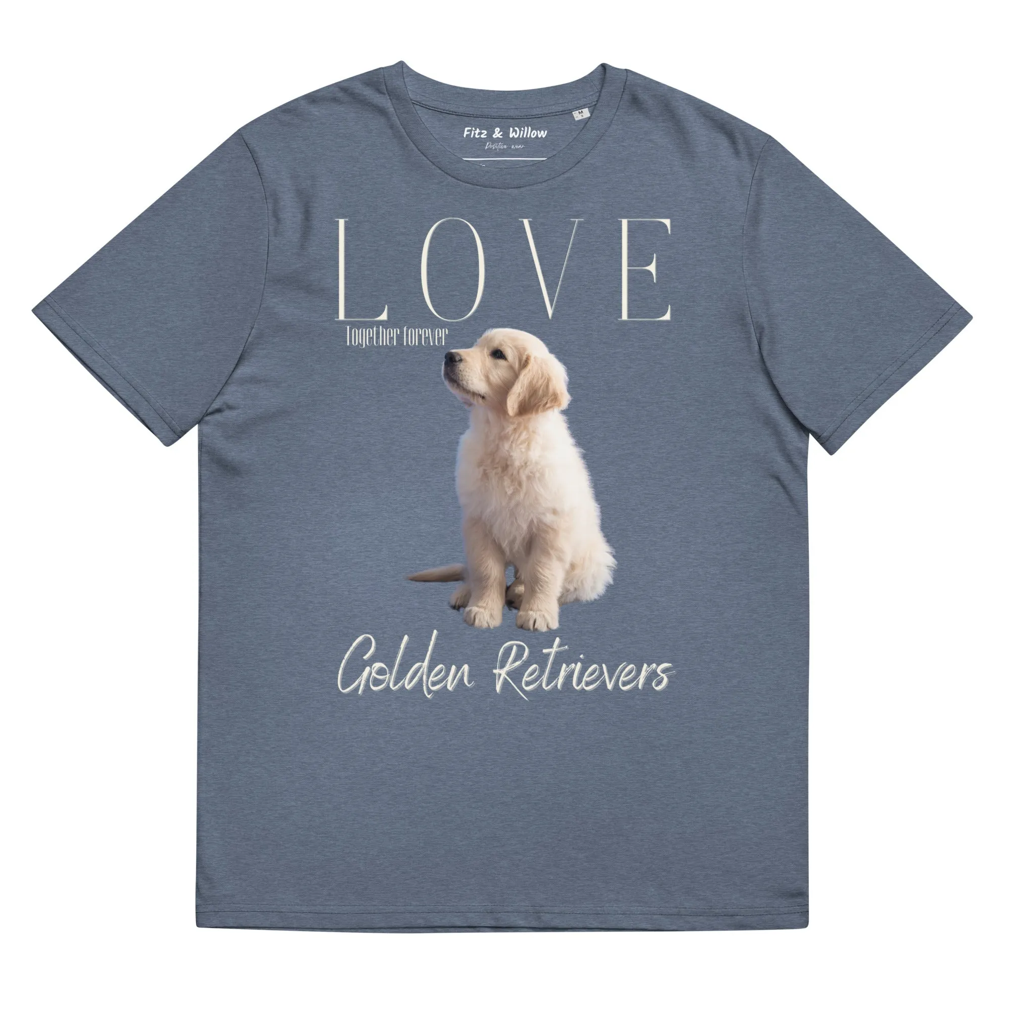 Golden Retriever Puppy lovers, organic cotton t-shirt
