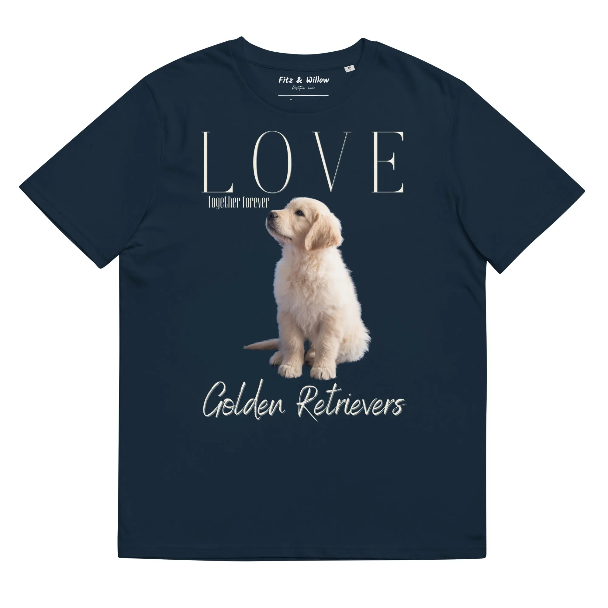 Golden Retriever Puppy lovers, organic cotton t-shirt