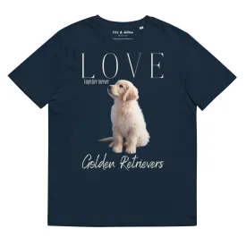 Golden Retriever Puppy lovers, organic cotton t-shirt
