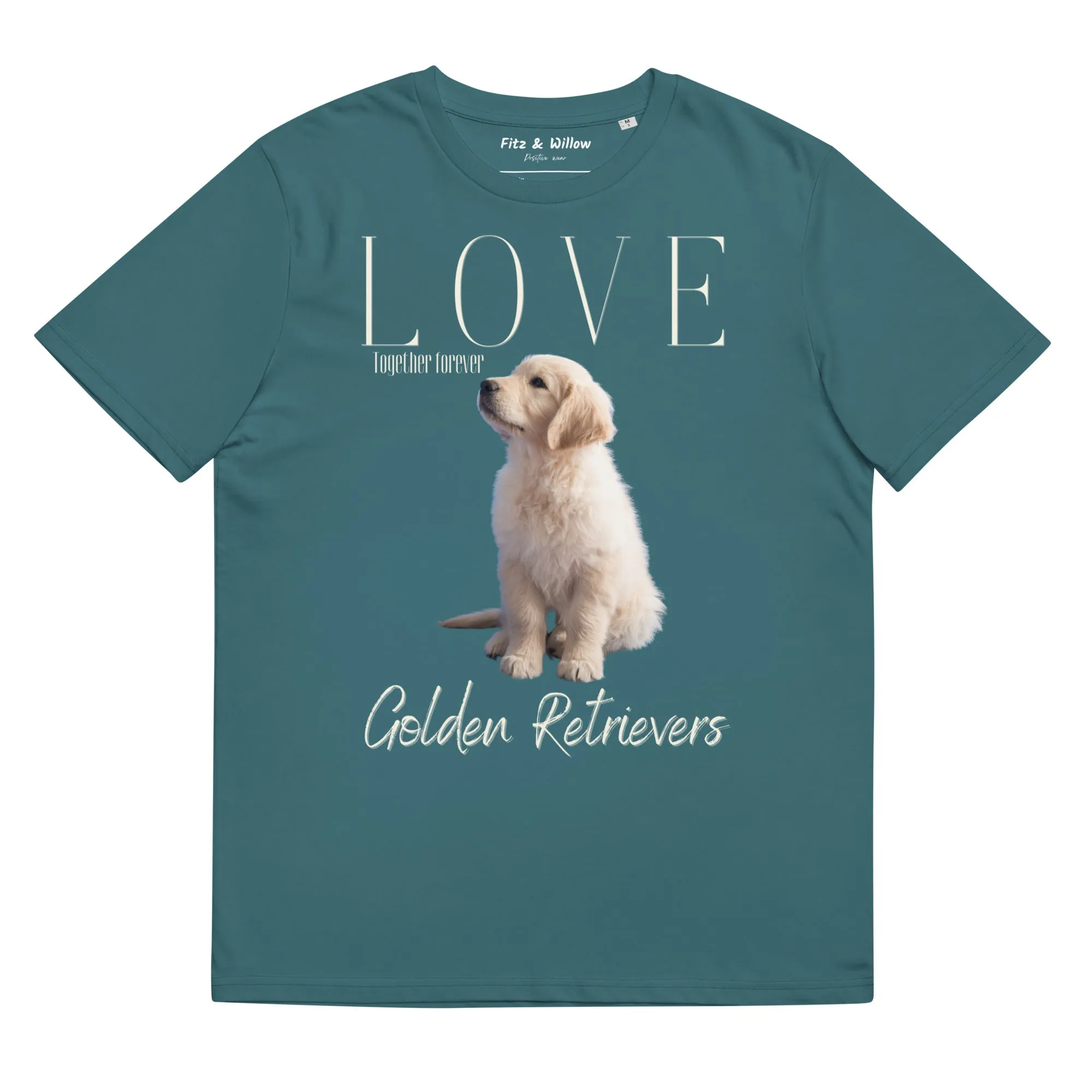Golden Retriever Puppy lovers, organic cotton t-shirt