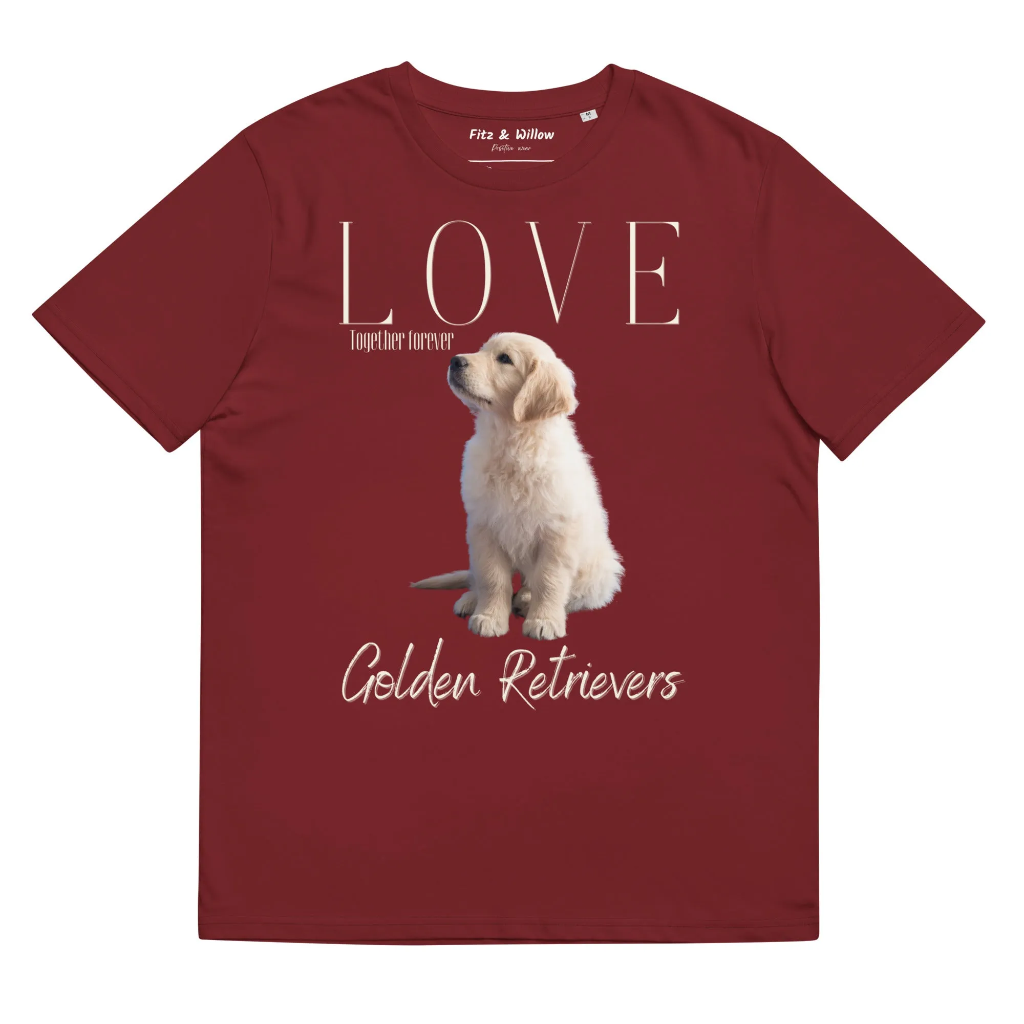 Golden Retriever Puppy lovers, organic cotton t-shirt
