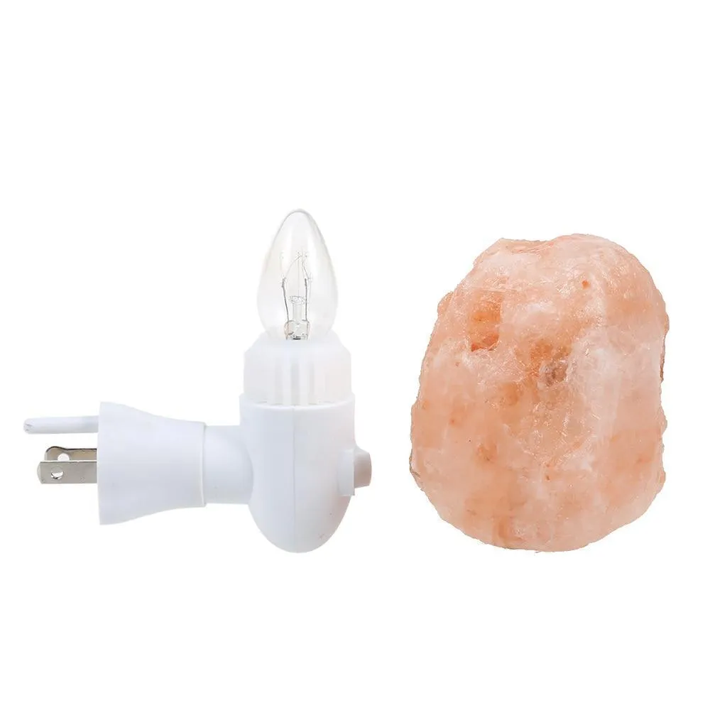 Himalayan crystal salt rock lamp