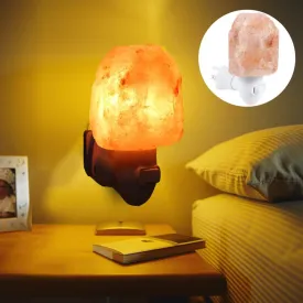 Himalayan crystal salt rock lamp