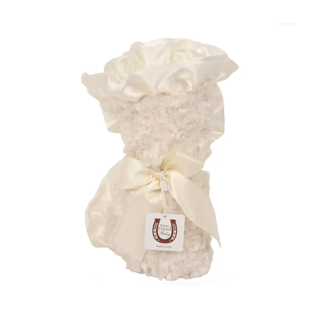 Ivory Rosebuds Baby Blanket