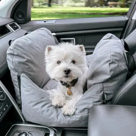 Julibee's UltraSoft Luxury Dog Car Seat | Grey | 3 Sizes