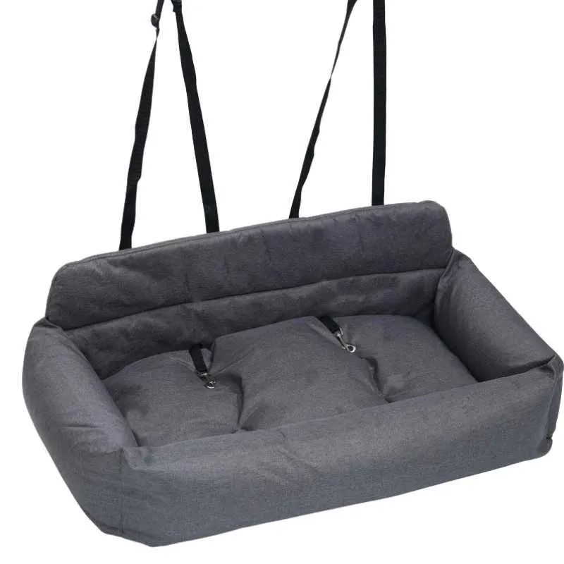 Julibee's UltraSoft Luxury Dog Car Seat | Grey | 3 Sizes