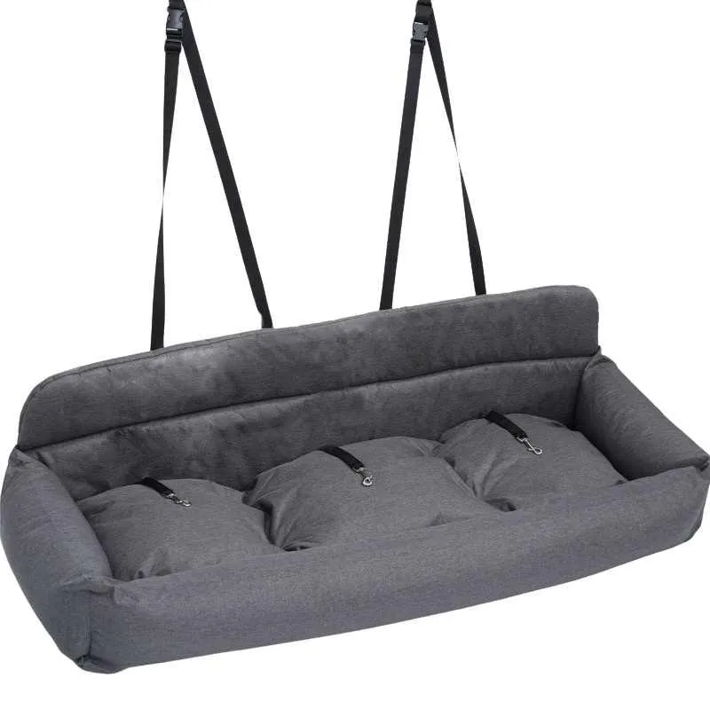 Julibee's UltraSoft Luxury Dog Car Seat | Grey | 3 Sizes