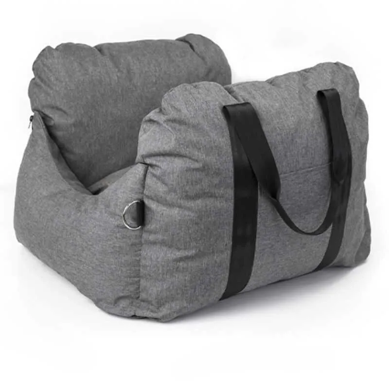 Julibee's UltraSoft Luxury Dog Car Seat | Grey | 3 Sizes