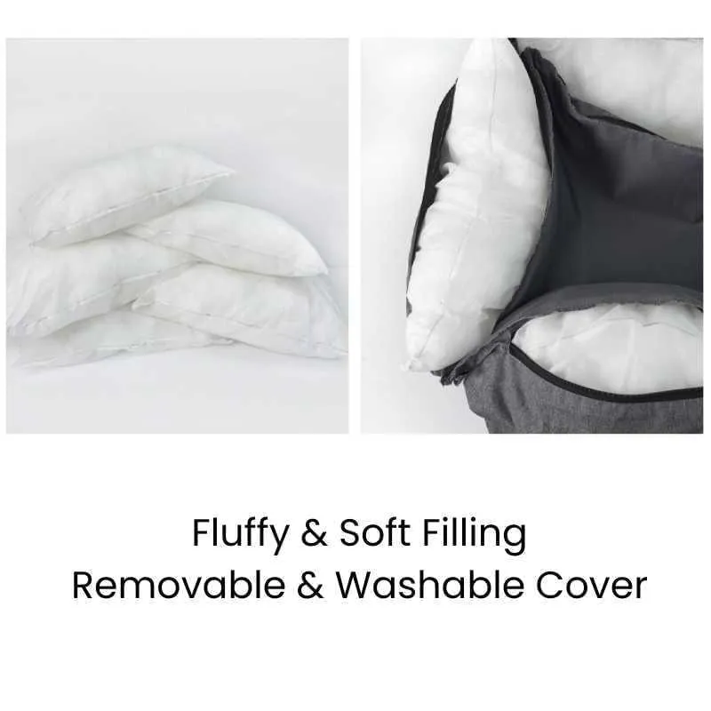 Julibee's UltraSoft Luxury Dog Car Seat | Grey | 3 Sizes