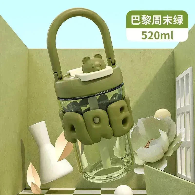 Kawaii Typographic Tritan Bottle (520 ml)