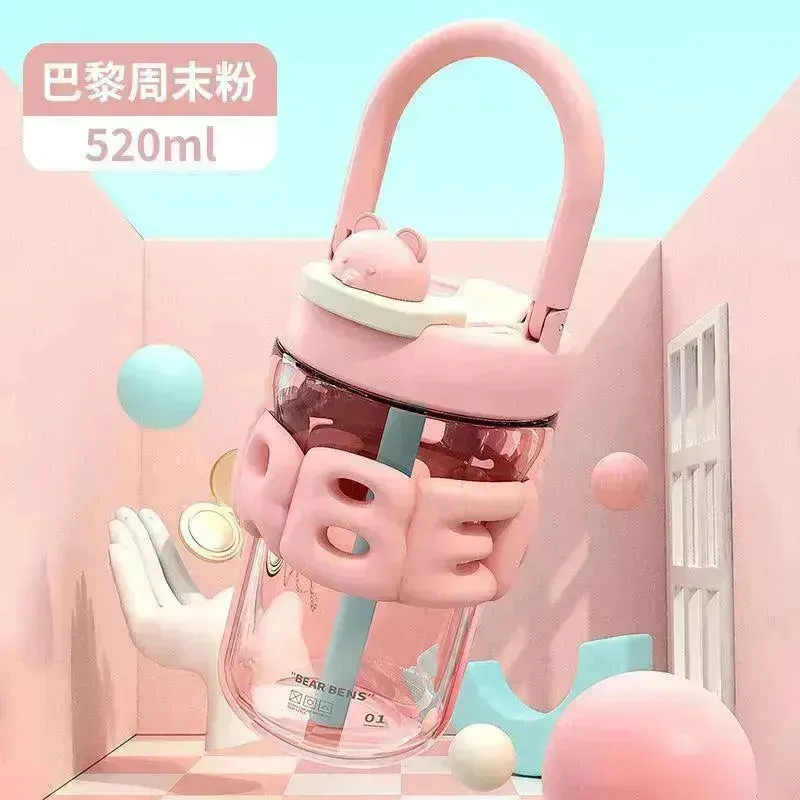 Kawaii Typographic Tritan Bottle (520 ml)