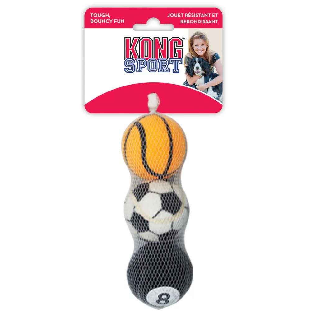 KONG Sports Balls Dog Toy 3 Pack Medium