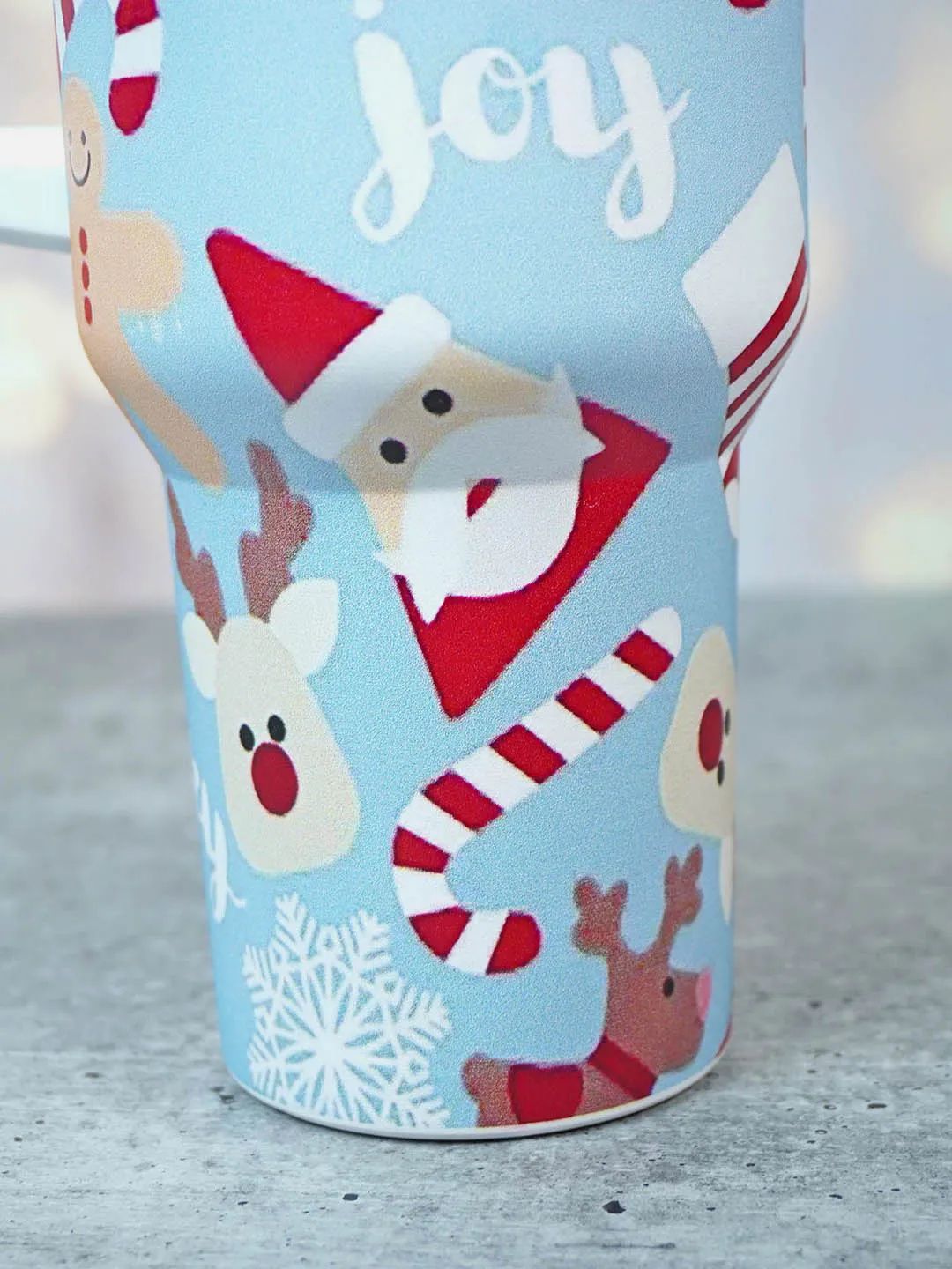 Little Surprise Box Christmas Vacum insulated stainless steel Tumbler with lid and straw, 1 litre