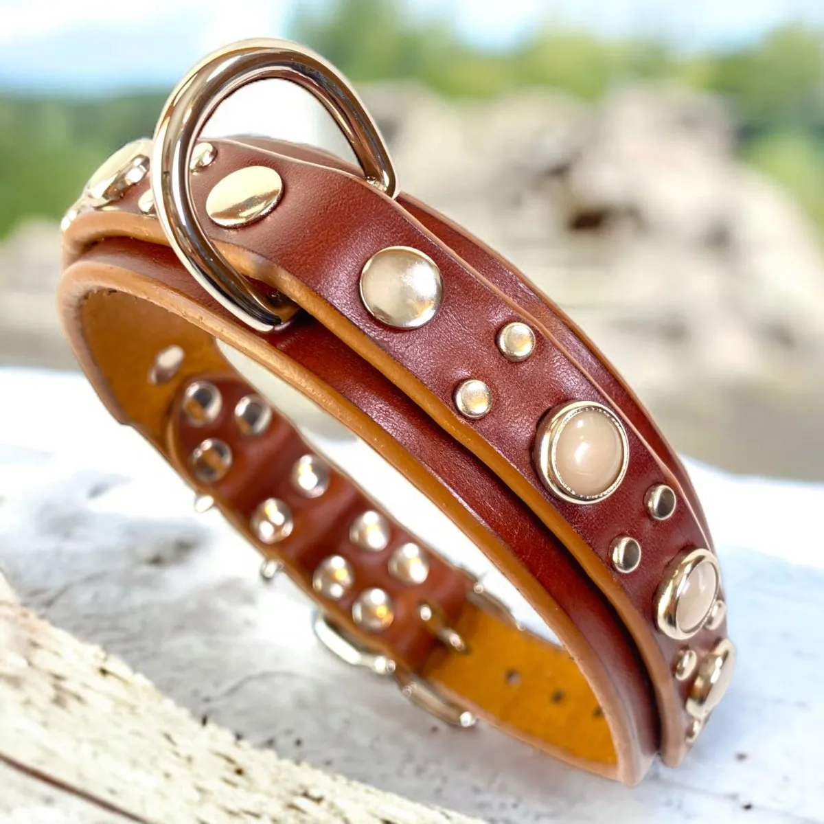 Memphis Leather Dog Collar