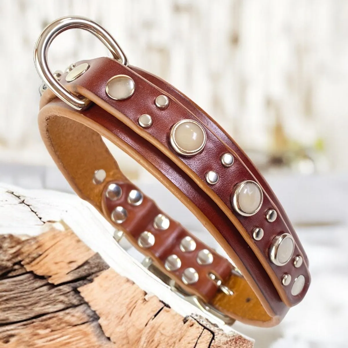 Memphis Leather Dog Collar
