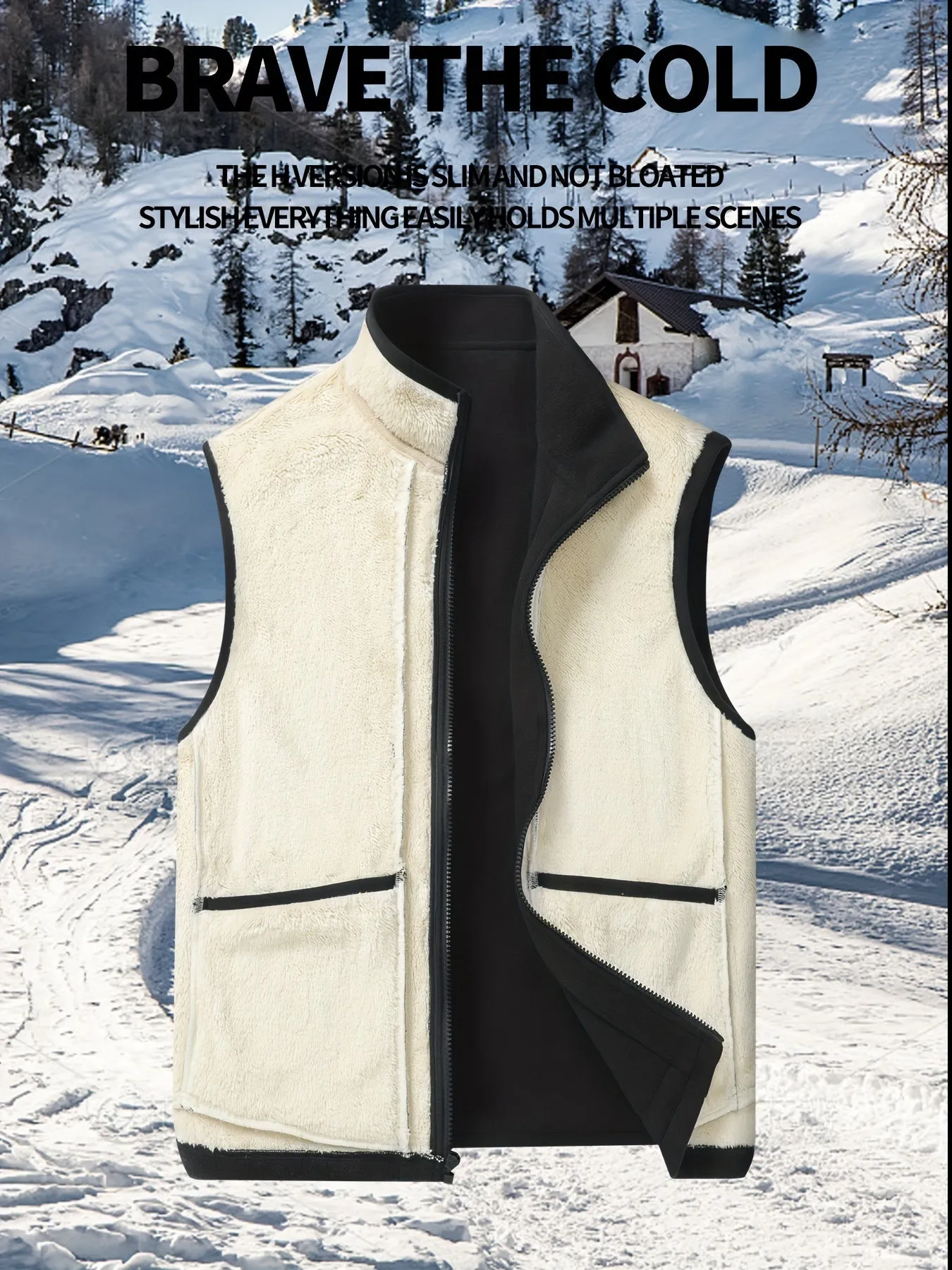 Men's Warm Winter Fleece Vest - APS23
