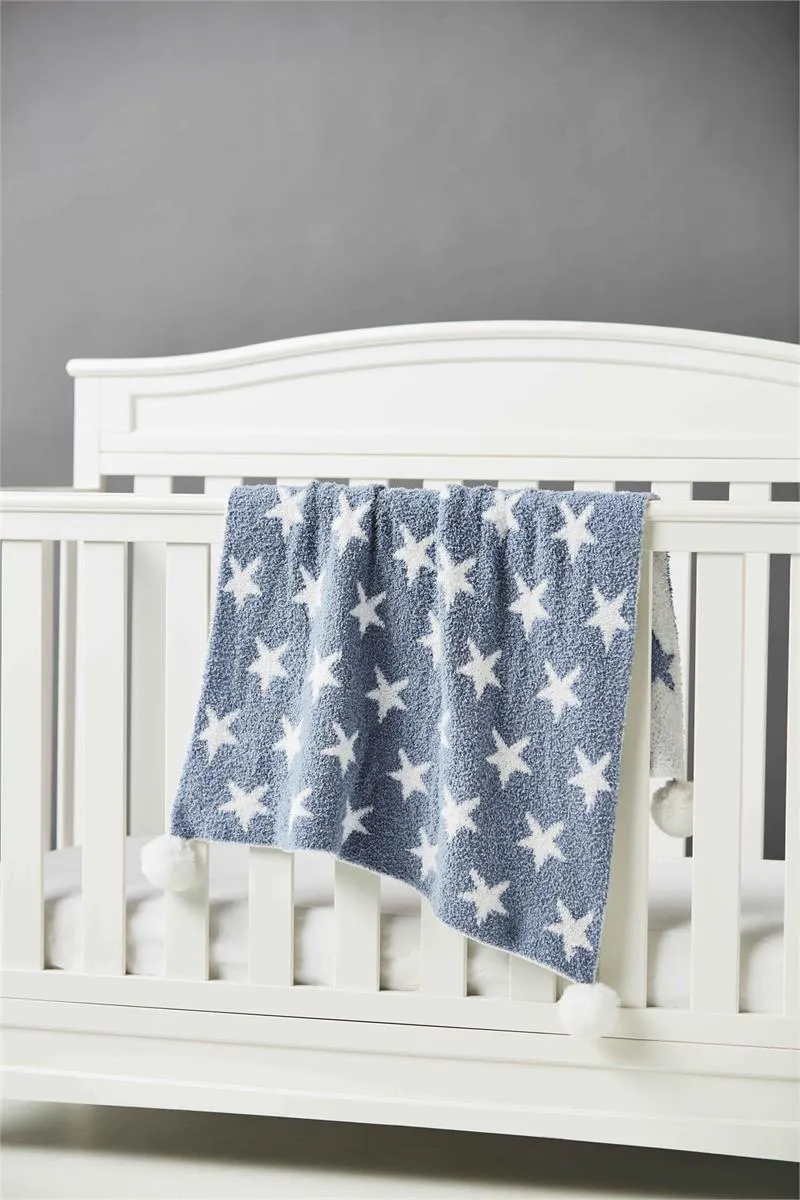 Mud Pie - Blue Star Blanket