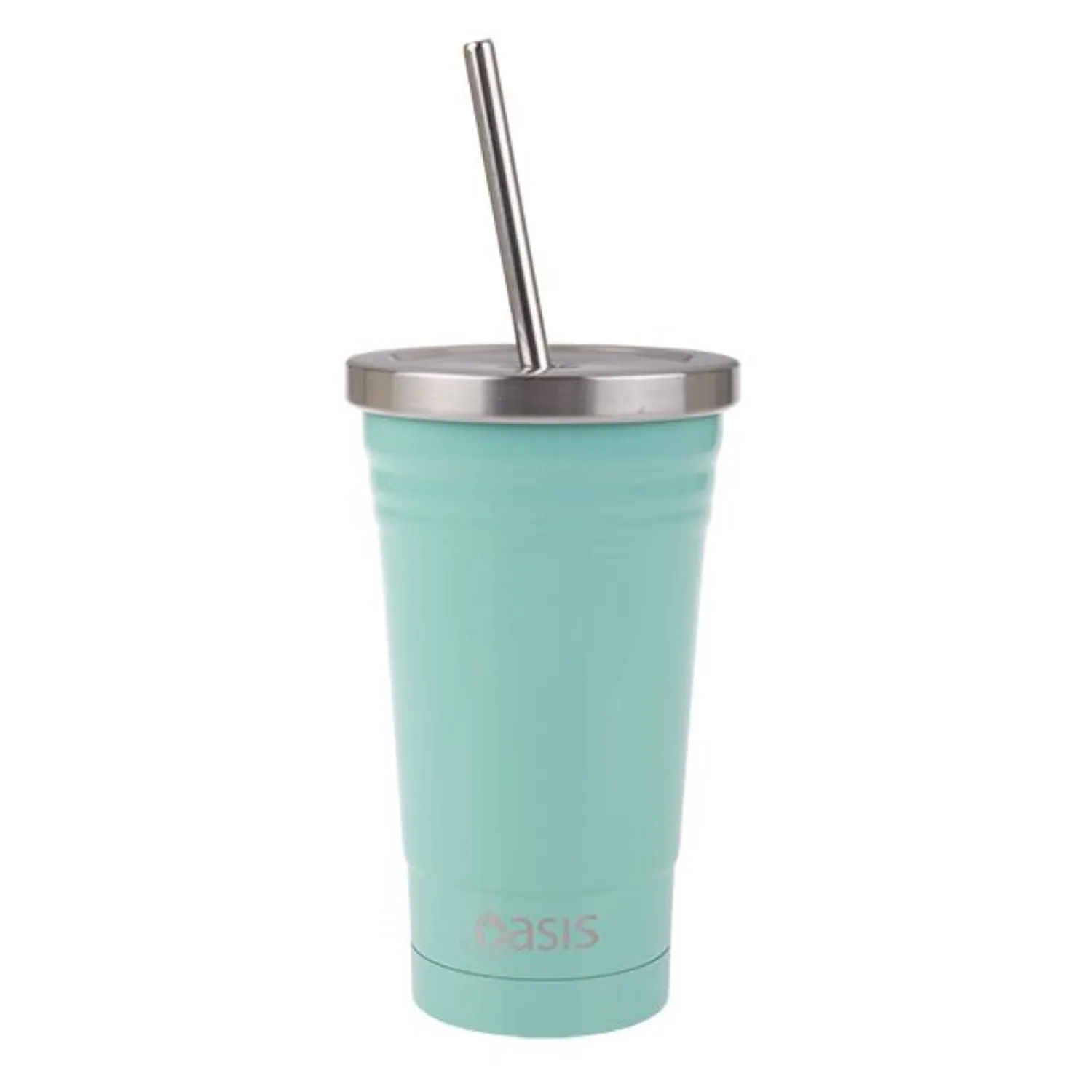 Oasis Stainless Steel Insulated Smoothie Tumbler with Straw 500ml