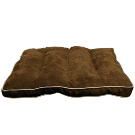 PetPals Caramel Faux Suede Pet Bed