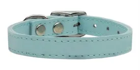 Plain Leather Collars Baby Blue 10
