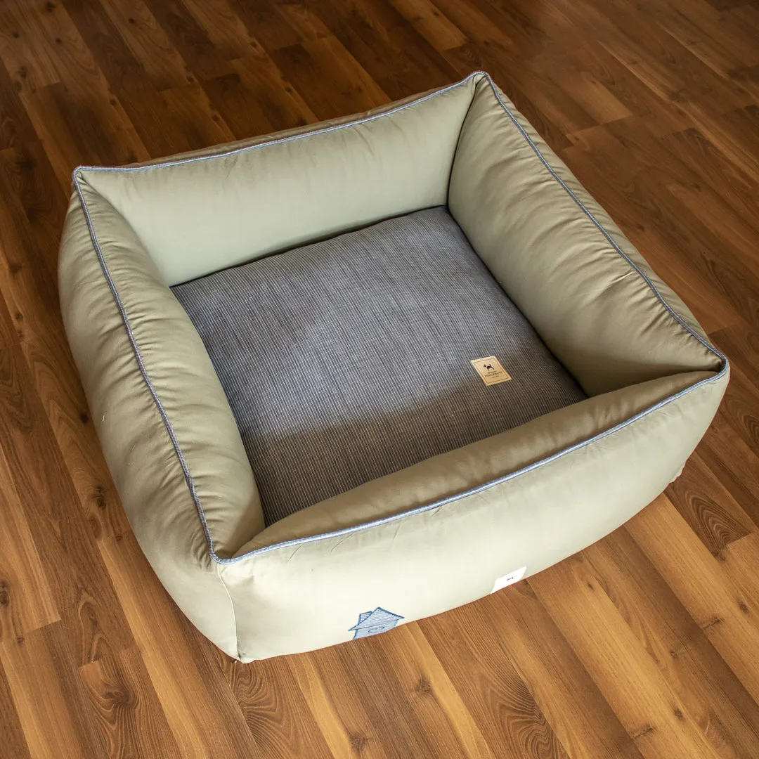 PoochMate Sage & Candy Stripe Dog Bedding Set