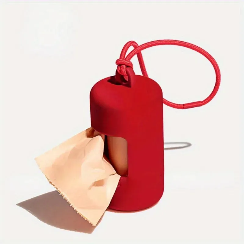 Portable Dog Pet Waste Bag Dispenser | Mini Pet Cleaning Garbage Bag Organizer Home Kitchen Supplies
