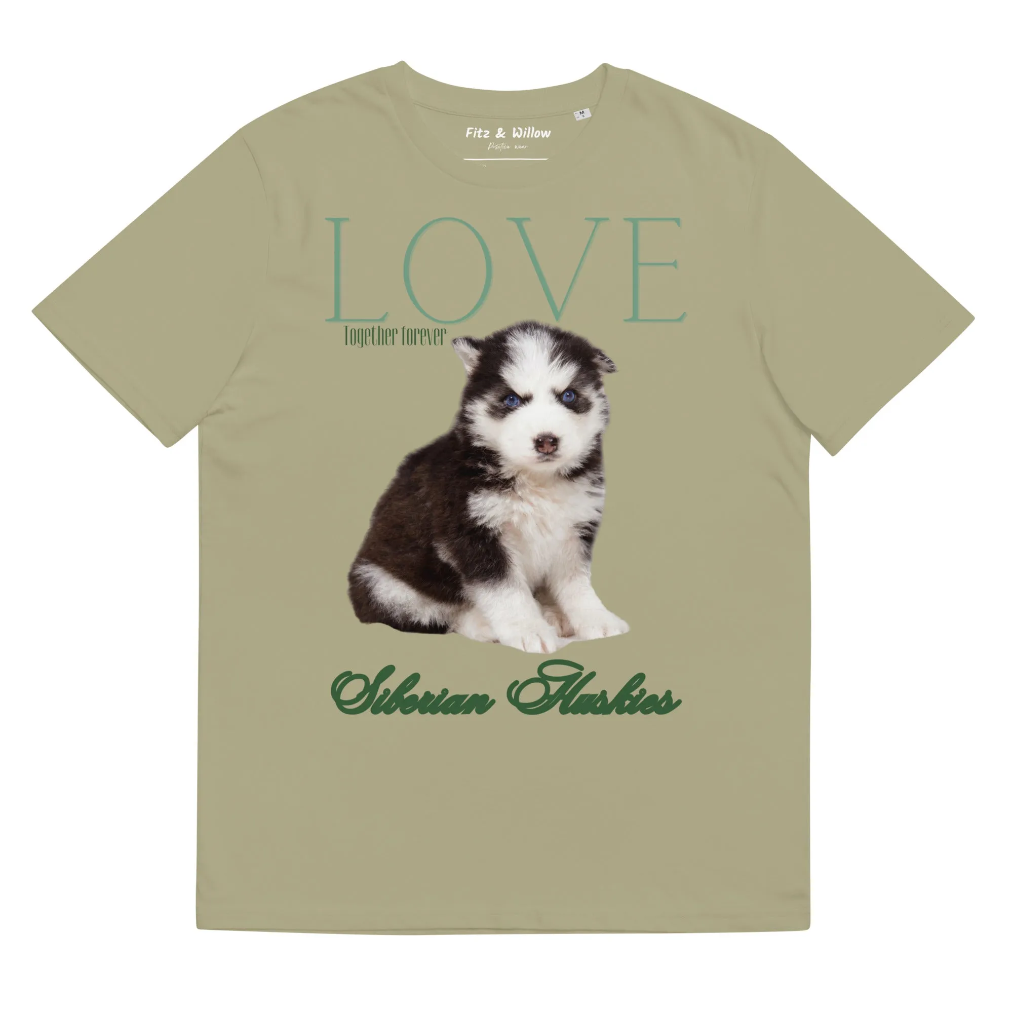 Puppy Siberian Husky sustainable t-shirt