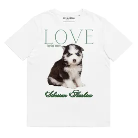 Puppy Siberian Husky sustainable t-shirt