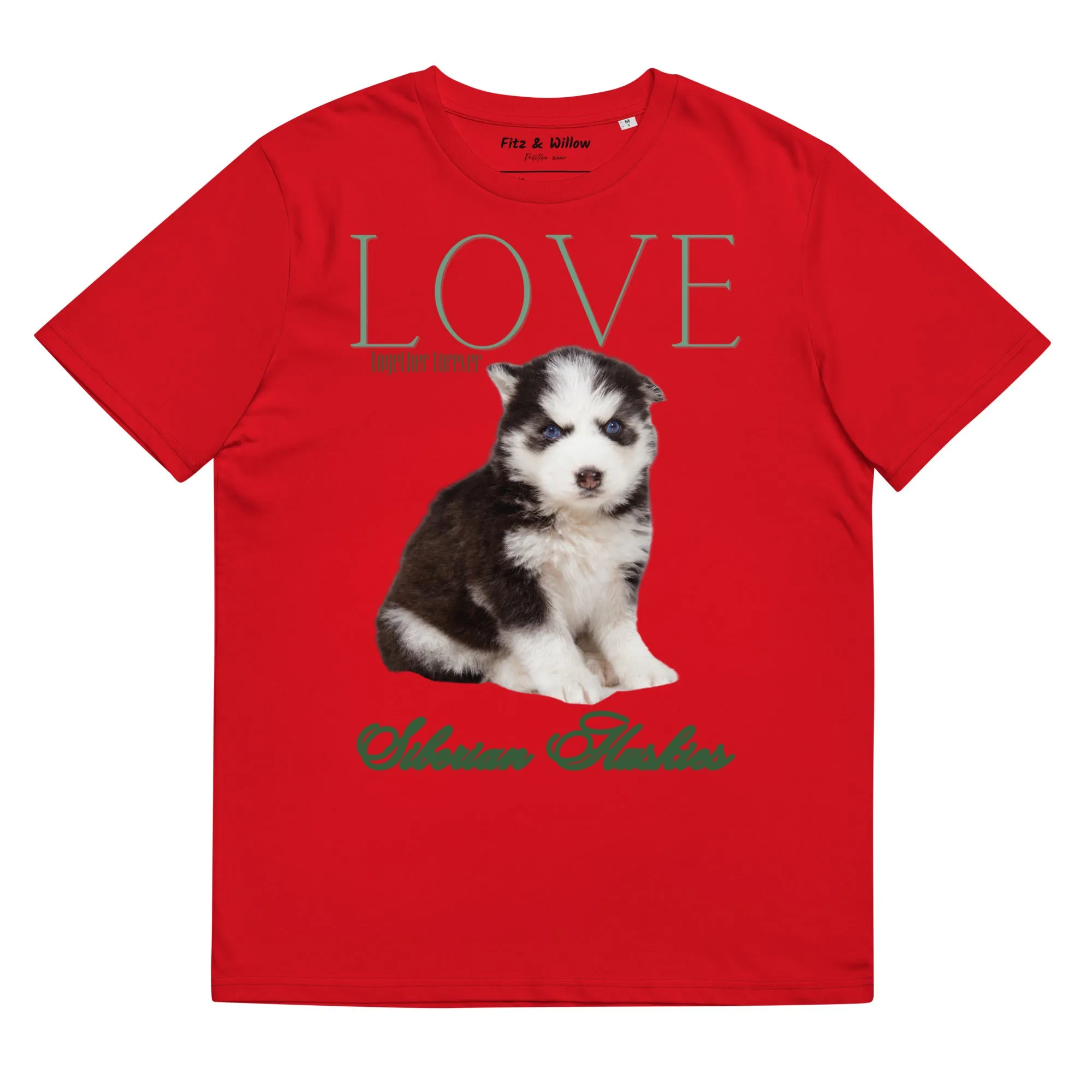 Puppy Siberian Husky sustainable t-shirt