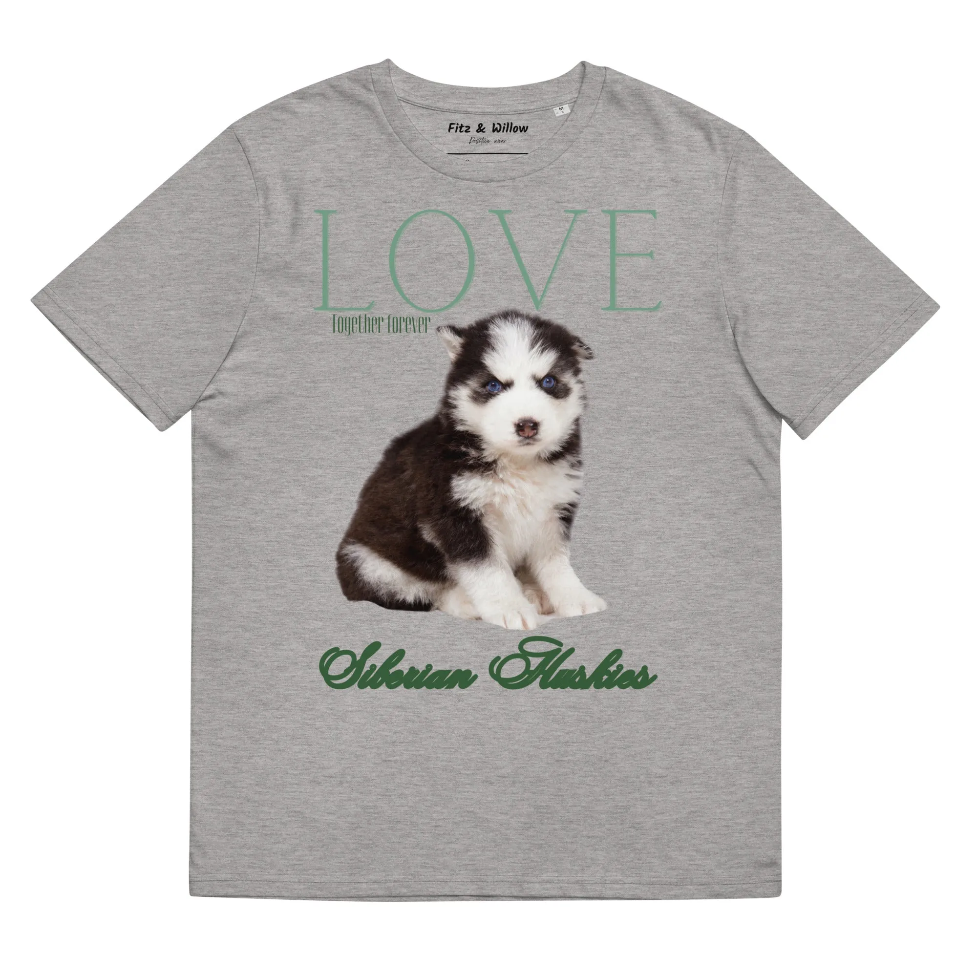 Puppy Siberian Husky sustainable t-shirt