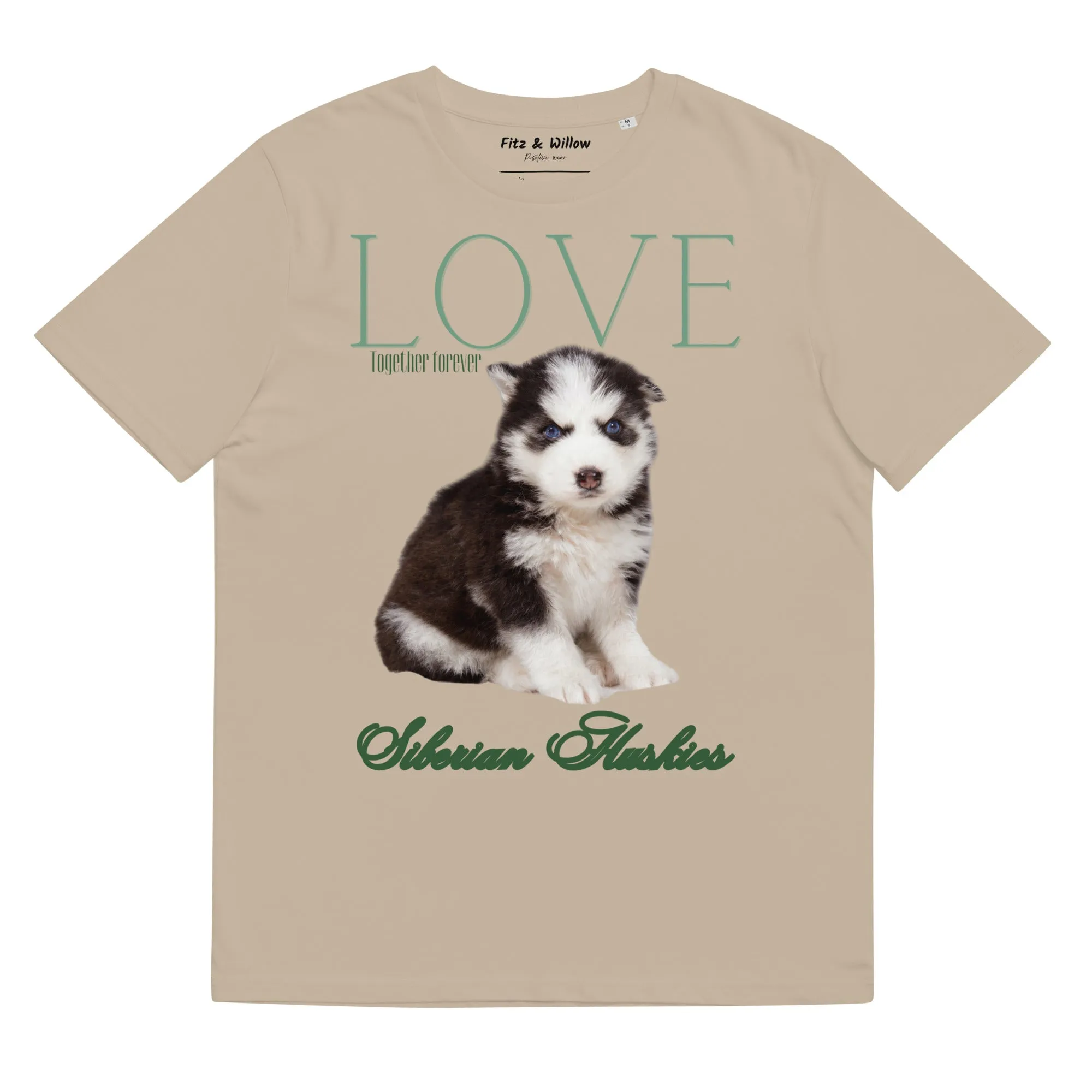 Puppy Siberian Husky sustainable t-shirt