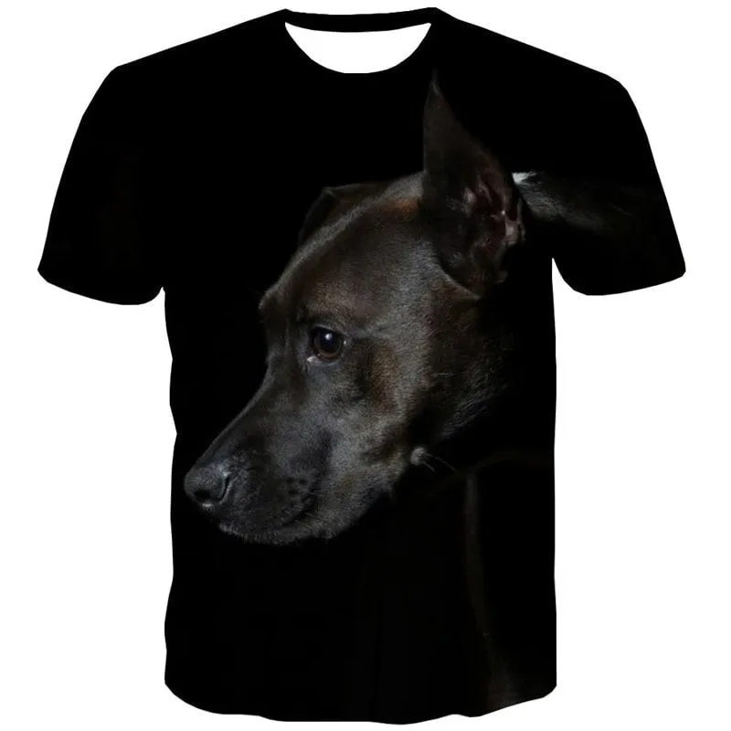 shirt dog Puppy Cute animal Cool big Smart dogs Cool men's art costume