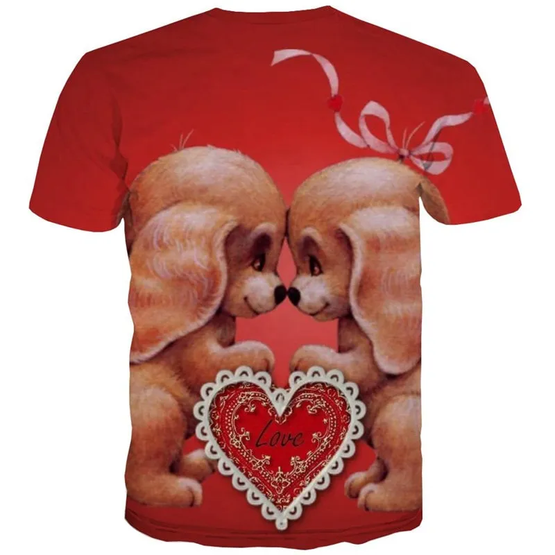 shirt dog tee shirt Puppy Cute Pets big Smart dogs Cool men art costume