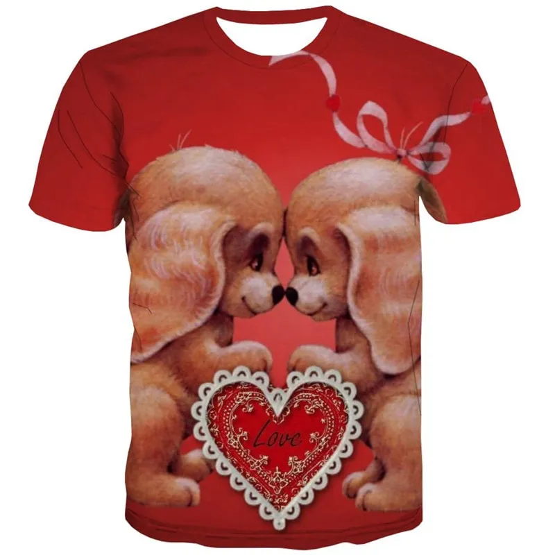 shirt dog tee shirt Puppy Cute Pets big Smart dogs Cool men art costume