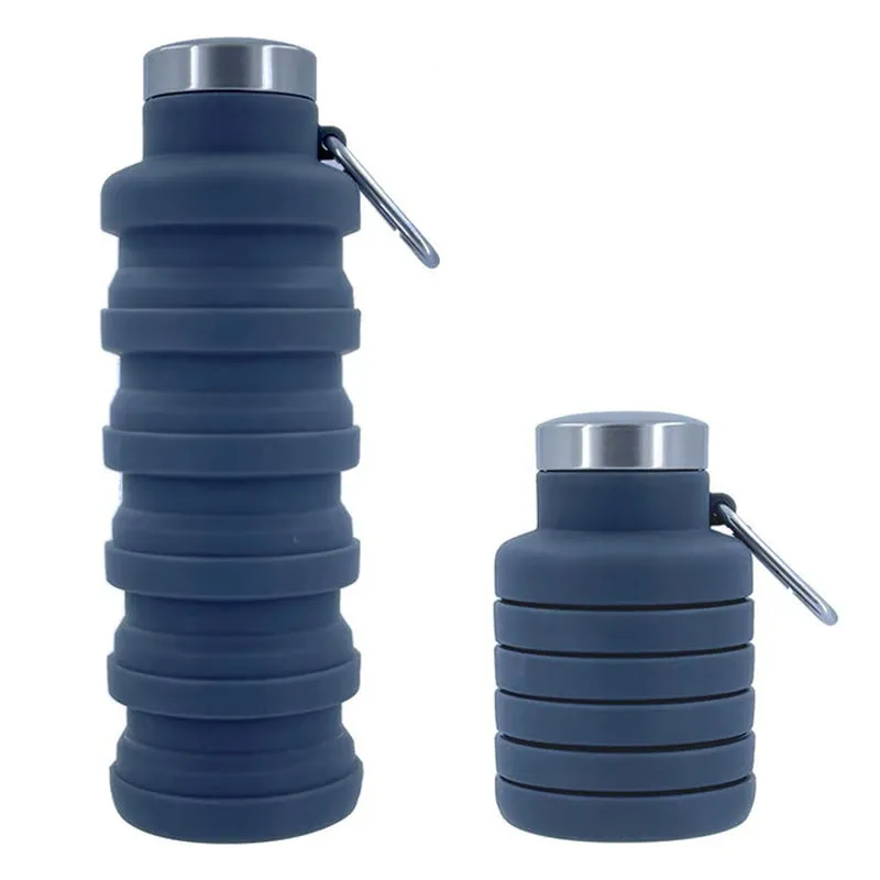 Stay Hydrated on the Go: Innovative Portable Silicone Water Bottle - Retractable, Folding Design Perfect for Travel, Outdoor Activities, and Sports - Collapsible, Eco-Friendly Coffee Cup for All Your Adventures
