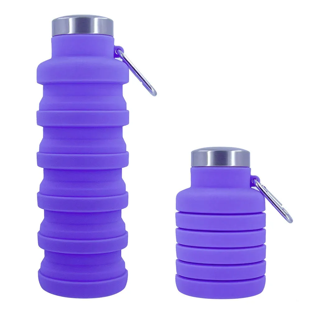 Stay Hydrated on the Go: Innovative Portable Silicone Water Bottle - Retractable, Folding Design Perfect for Travel, Outdoor Activities, and Sports - Collapsible, Eco-Friendly Coffee Cup for All Your Adventures