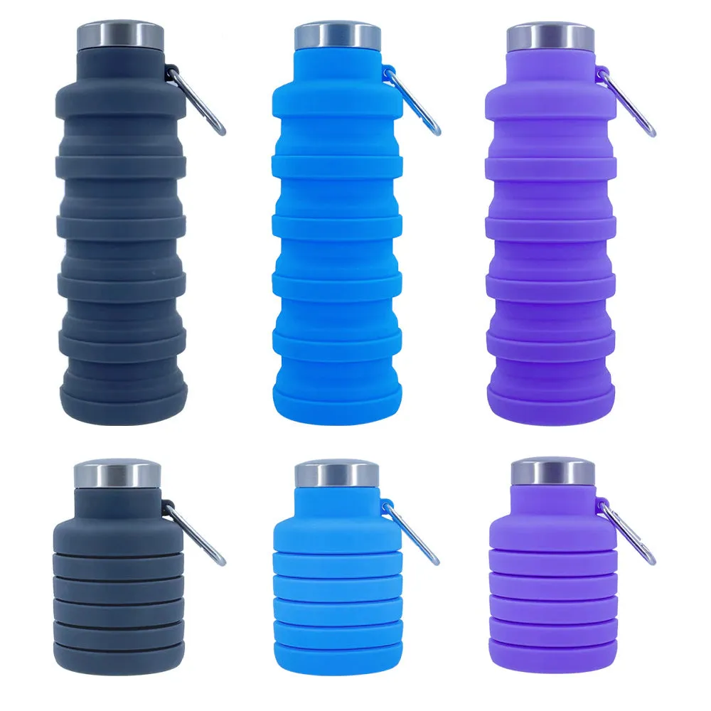 Stay Hydrated on the Go: Innovative Portable Silicone Water Bottle - Retractable, Folding Design Perfect for Travel, Outdoor Activities, and Sports - Collapsible, Eco-Friendly Coffee Cup for All Your Adventures