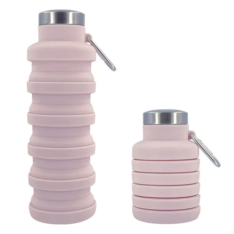 Stay Hydrated on the Go: Innovative Portable Silicone Water Bottle - Retractable, Folding Design Perfect for Travel, Outdoor Activities, and Sports - Collapsible, Eco-Friendly Coffee Cup for All Your Adventures