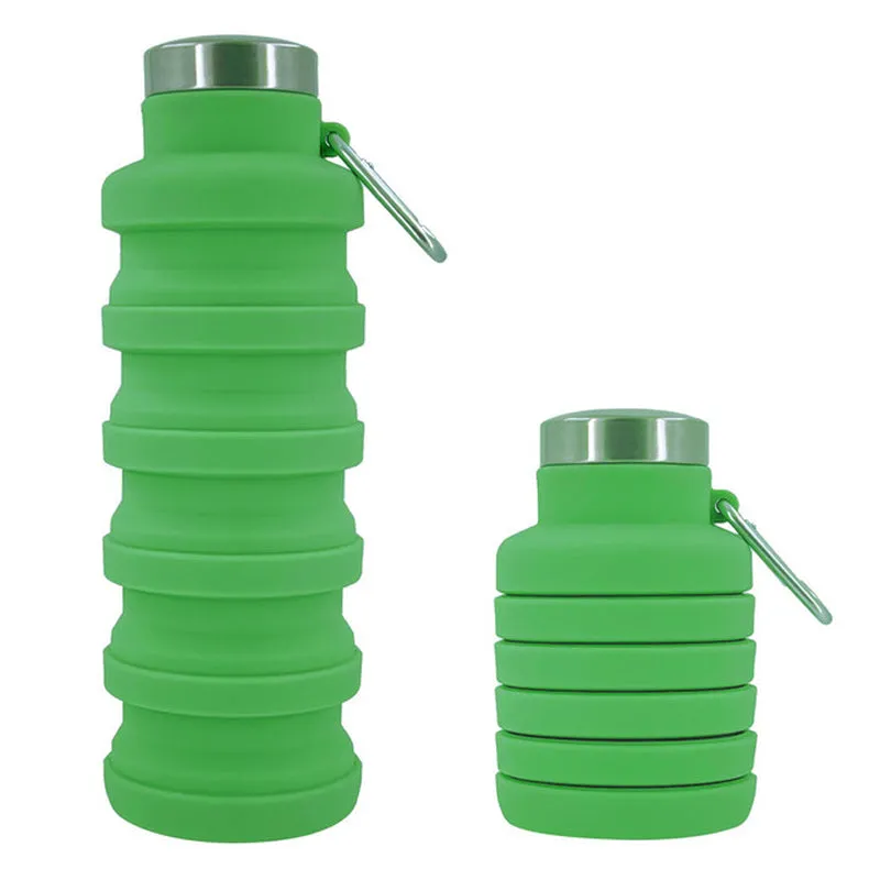Stay Hydrated on the Go: Innovative Portable Silicone Water Bottle - Retractable, Folding Design Perfect for Travel, Outdoor Activities, and Sports - Collapsible, Eco-Friendly Coffee Cup for All Your Adventures