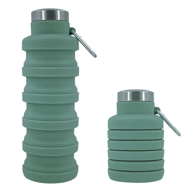 Stay Hydrated on the Go: Innovative Portable Silicone Water Bottle - Retractable, Folding Design Perfect for Travel, Outdoor Activities, and Sports - Collapsible, Eco-Friendly Coffee Cup for All Your Adventures