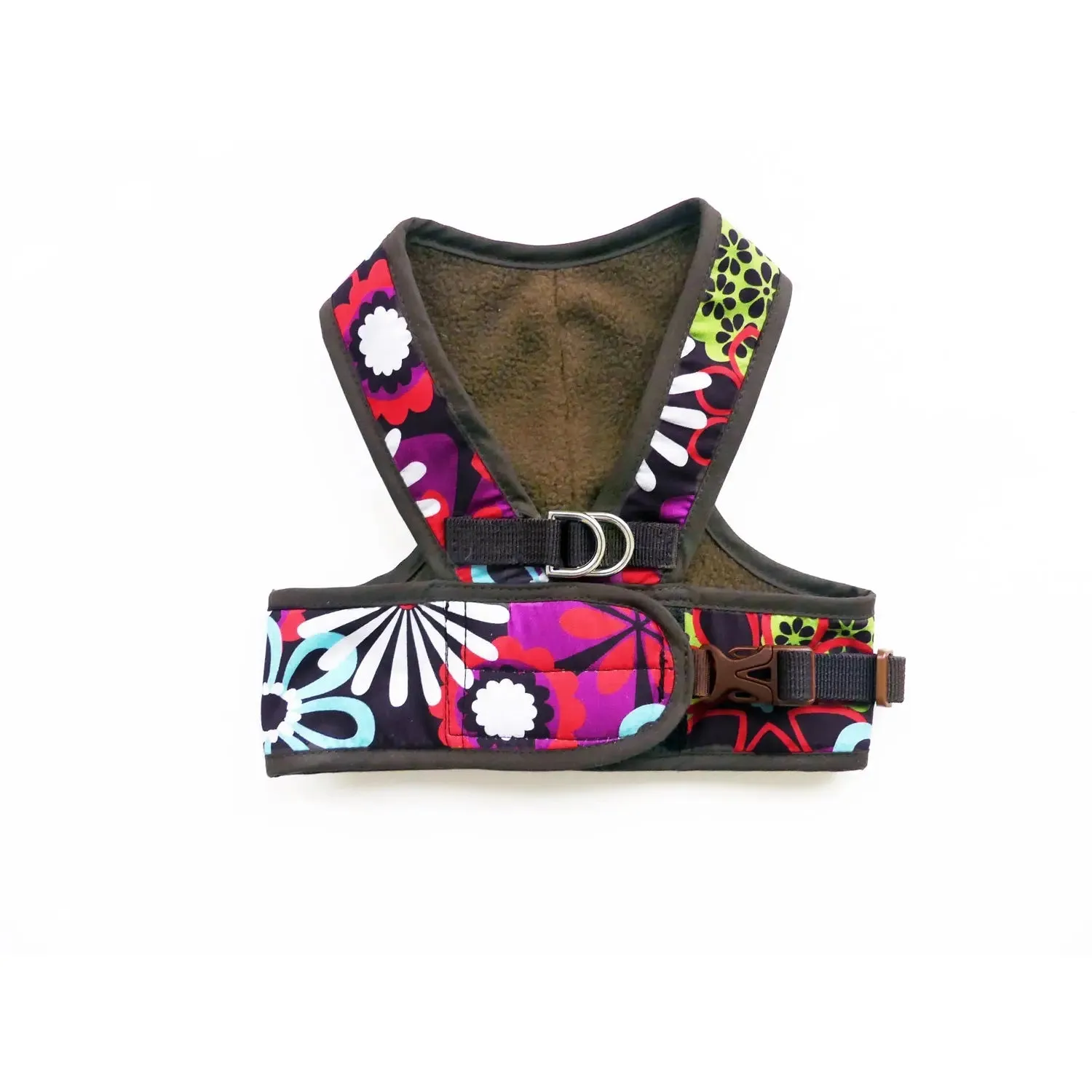 Step Easy Prints Warm Fleece Lined Soft Harness | Teacup 3 LBS to 20 LBS