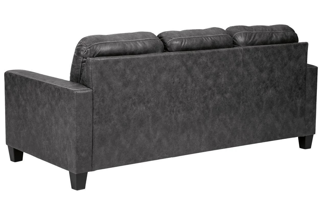 Venaldi Gunmetal Queen Sofa Chaise Sleeper